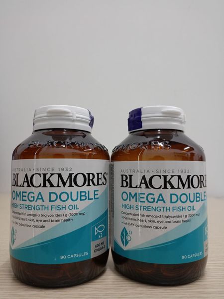 Omega Double High Strength Fish Oil - Lọ 90 viên - BLACKMORES - Dầu cá hỗ trợ tim mạch, thị lực, da
