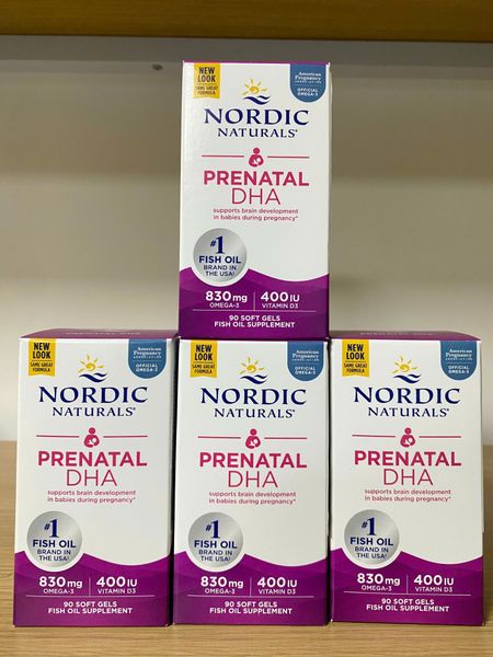 Prenatal DHA - Hộp 90 viên - NORDIC NATURALS - Bổ sung DHA cho mẹ bầu