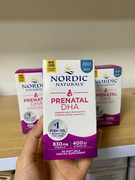 Prenatal DHA - Hộp 90 viên - NORDIC NATURALS - Bổ sung DHA cho mẹ bầu