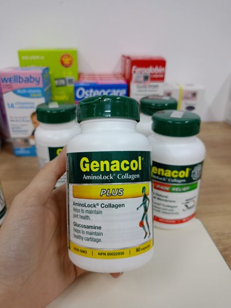 Plus - Lọ 90 viên - GENACOL - Collagen Glucosamine hỗ trợ tái tạo sụn khớp