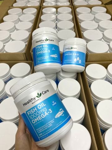 Omega 3 1000mg - Lọ 200 viên - HEALTHY CARE - Dầu Cá Cho Tim Mạch, Não Bộ, Thị Lực