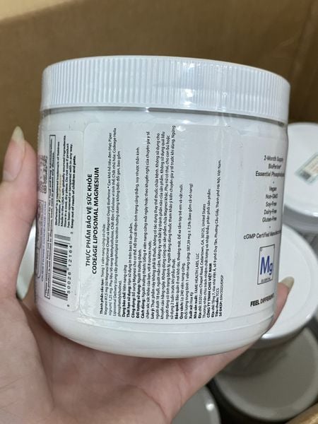 Liposomal Magnesium Glycinate - Hộp 240 viên - CODEAGE - hỗ trợ cơ bắp, giấc ngủ