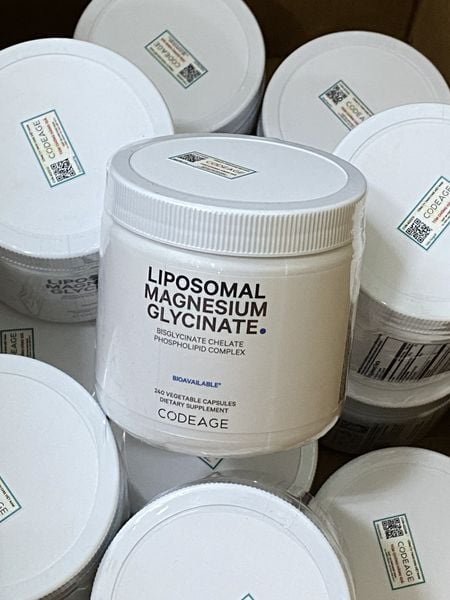 Liposomal Magnesium Glycinate - Hộp 240 viên - CODEAGE - hỗ trợ cơ bắp, giấc ngủ