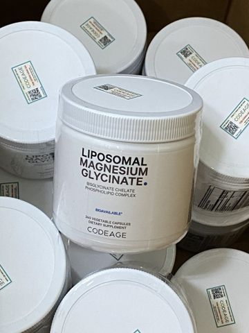 Liposomal Magnesium Glycinate - Hộp 240 viên - CODEAGE - hỗ trợ cơ bắp, giấc ngủ