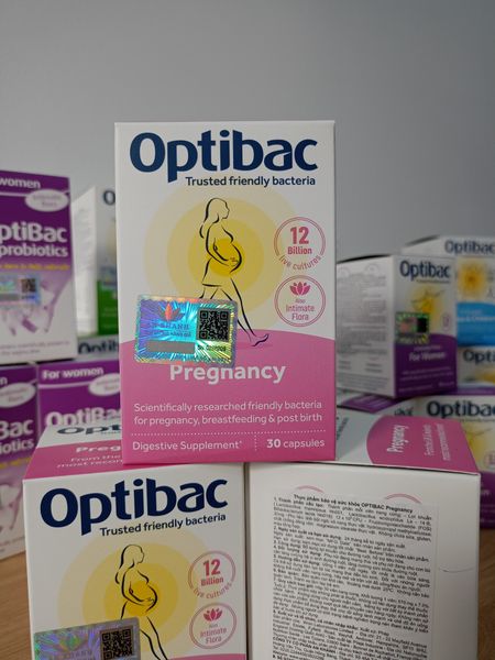 Pregnancy - Hộp 30 viên - OPTIBAC - Men vi sinh cho mẹ bầu