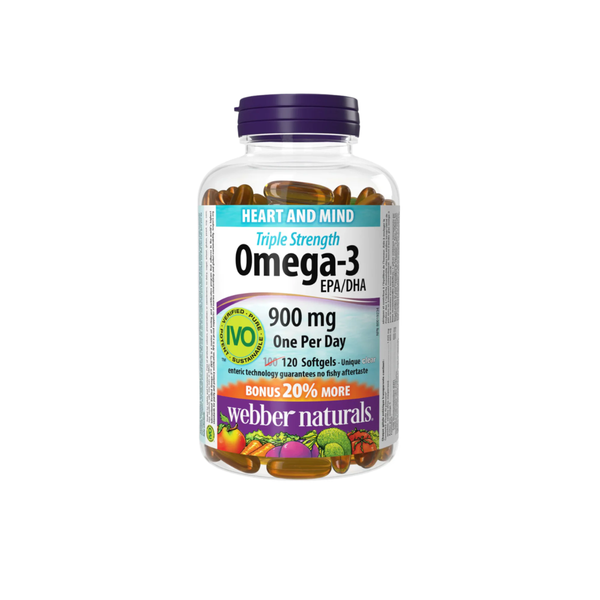 Omega-3 Triple Strength - WEBBER NATURALS - Hỗ trợ tim mạch, não bộ và khớp