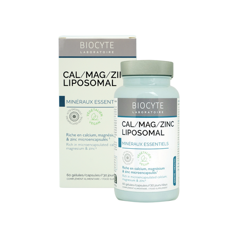 Canxi Mg Zinc Liposomal - Lọ 60 viên - BIOCYTE - Bổ sung canxi, magie, kẽm bao vi nang