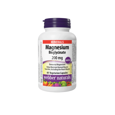 Magnesium Bisglycinate - WEBBER NATURALS - Tốt cho cơ, giúp xương răng chắc khỏe