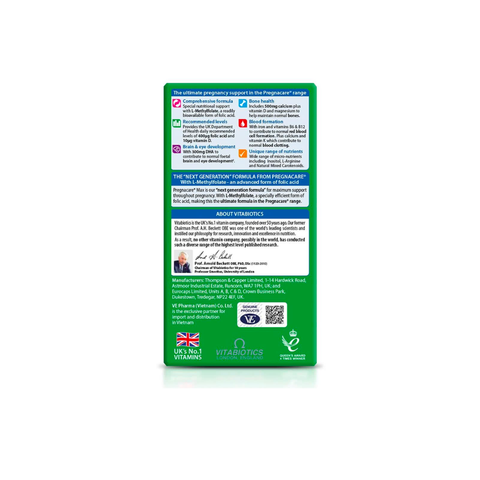 Pregnacare Max - Hộp 84 viên - VITABIOTICS - Vitamin khoáng chất bổ bầu
