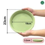  Đĩa nhựa mỏng nhẹ lót chậu cây VIETPOT, xanh mint, cây cảnh, trang trí nhà vườn, ban công 