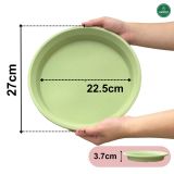  Đĩa nhựa mỏng nhẹ lót chậu cây VIETPOT, xanh mint, cây cảnh, trang trí nhà vườn, ban công 