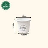  Chậu nhựa trồng cây VIETPOT, size nhỏ 13x11cm, Sweet Home, trồng hoa kiểng, để sân vườn, bàn. 