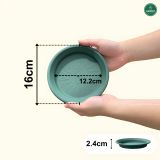  Đĩa nhựa mỏng nhẹ lót chậu cây VIETPOT, màu xanh, cây cảnh, trang trí nhà vườn, ban công 