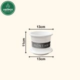  Chậu nhựa trồng cây VIETPOT, size nhỏ 13x11cm, MONTARIO, trồng kiểng lá hoa, để bàn, sân vườn 