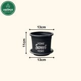  Chậu nhựa trồng cây VIETPOT, size nhỏ 13x11cm, Sweet Home, trồng hoa kiểng, để sân vườn, bàn. 