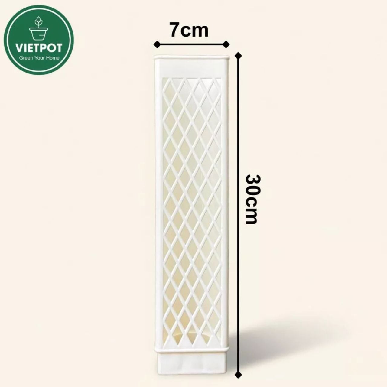  Trụ rêu bán nguyệt cao cấp VIETPOT, 30x7cm, hỗ trợ rễ phát triển, cho cây kiểng lá, kiểng lá leo 
