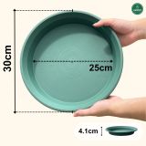 Đĩa nhựa mỏng nhẹ lót chậu cây VIETPOT, màu xanh, cây cảnh, trang trí nhà vườn, ban công 
