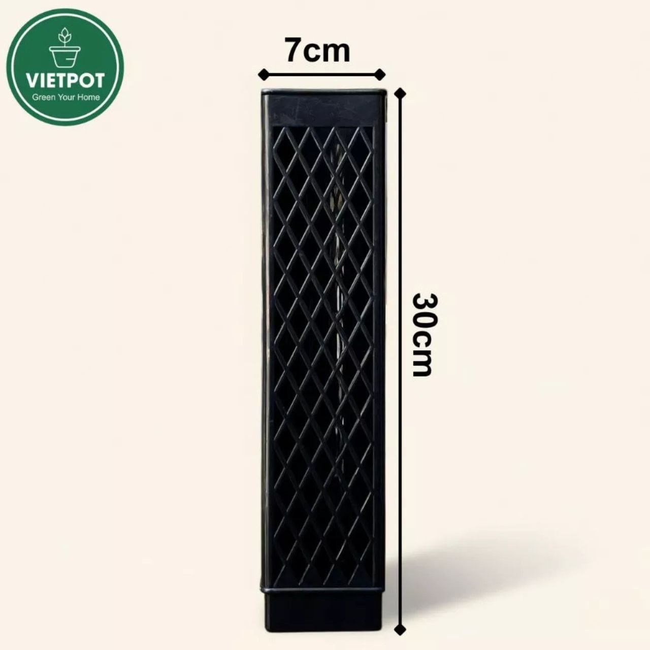  Trụ rêu bán nguyệt cao cấp VIETPOT, 30x7cm, hỗ trợ rễ phát triển, cho cây kiểng lá, kiểng lá leo 