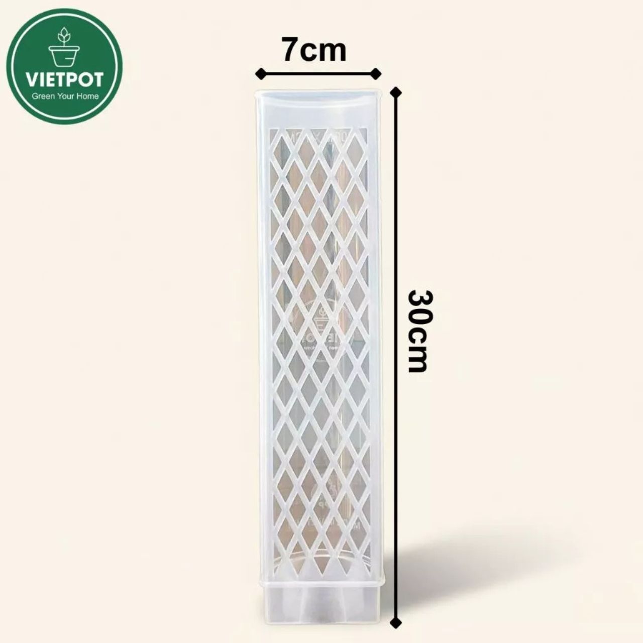  Trụ rêu bán nguyệt cao cấp VIETPOT, 30x7cm, hỗ trợ rễ phát triển, cho cây kiểng lá, kiểng lá leo 