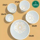  Chậu Nhựa Trồng Cây VIETPOT, màu trắng MONTARIO, kiểng lá, hoa hồng, để bàn, ban công,sân vườn 