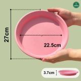  Đĩa nhựa mỏng nhẹ lót chậu cây VIETPOT, màu hồng, cây cảnh, trang trí nhà vườn, ban công 