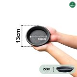 Đĩa nhựa mỏng nhẹ lót chậu cây VIETPOT, màu đen, cây cảnh, trang trí nhà vườn, ban công 