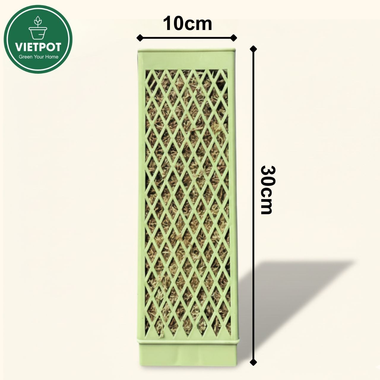  Trụ rêu bán nguyệt cao cấp VIETPOT, Size 30x10cm, hỗ trợ rễ phát triển, cây kiểng lá, kiểng lá leo. 