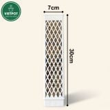  Trụ rêu bán nguyệt cao cấp VIETPOT, 30x7cm, hỗ trợ rễ phát triển, cho cây kiểng lá, kiểng lá leo 