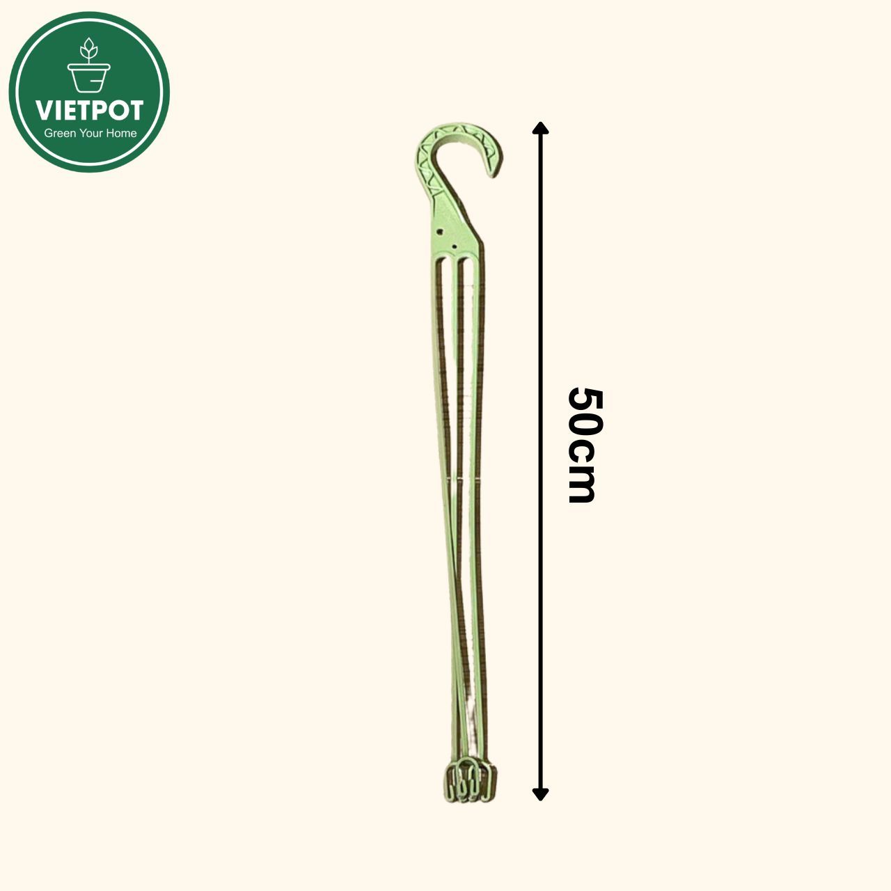  Móc treo chậu nhựa VIETPOT, dài 50cm, treo nhiều loại chậu có vành, lắp ráp dễ dàng, bền bỉ 
