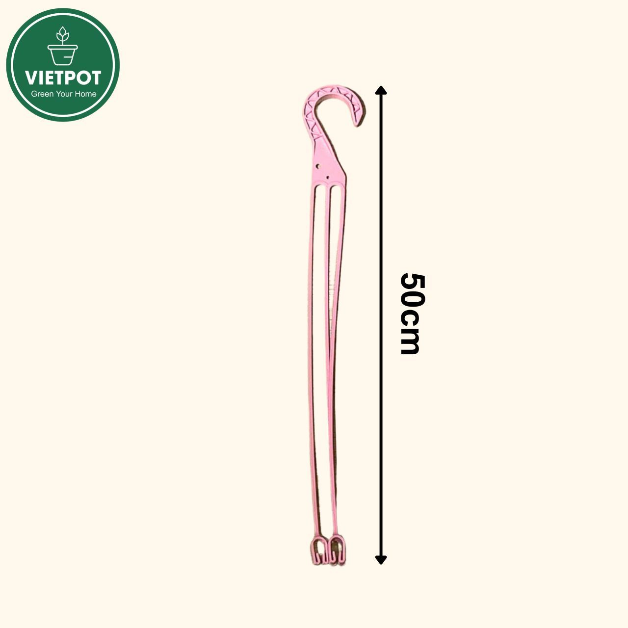  Móc treo chậu nhựa VIETPOT, dài 50cm, treo nhiều loại chậu có vành, lắp ráp dễ dàng, bền bỉ 