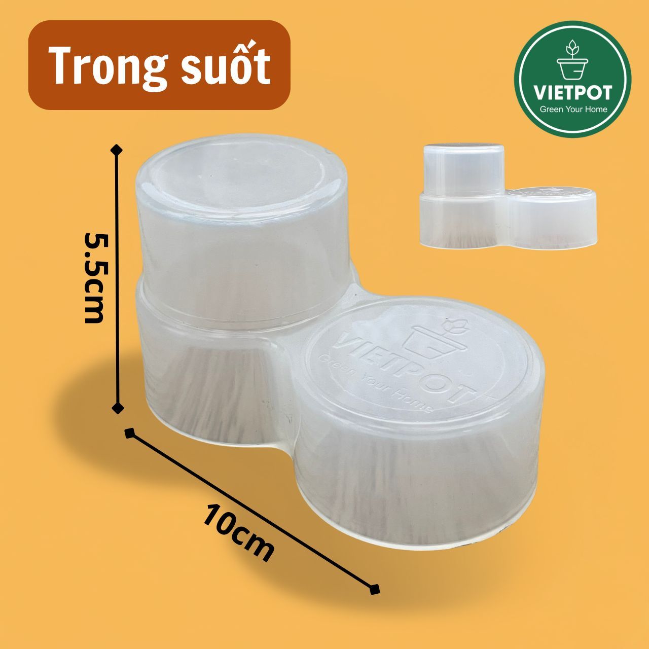  Khớp nối lệch tâm trụ leo kiểng lá VIETPOT, giúp tối ưu hóa không gian, hỗ trợ rễ cây phát triển. 