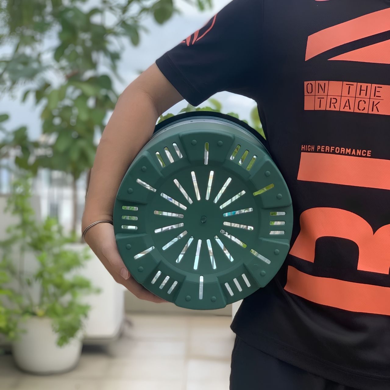  Chậu nhựa trồng cây VIETPOT, màu xanh tim, trồng kiểng lá, hoa hồng, trang trí ban công, sân vườn. 