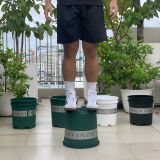  Chậu nhựa trồng cây VIETPOT, màu đen MONTARIO, trồng hoa kiểng, hoa hồng, để ban công, sân vườn. 