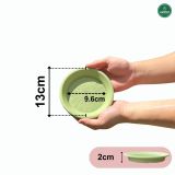  Đĩa nhựa mỏng nhẹ lót chậu cây VIETPOT, xanh mint, cây cảnh, trang trí nhà vườn, ban công 