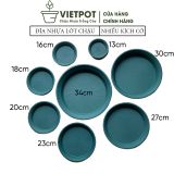  Đĩa nhựa mỏng nhẹ lót chậu cây VIETPOT, màu xanh, cây cảnh, trang trí nhà vườn, ban công 