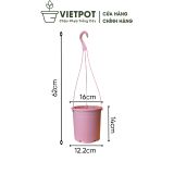  Chậu nhựa treo ban công VIETPOT, trơn, chính hãng, cây kiểng, cây hoa, trang trí sân vườn. 