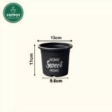  Chậu nhựa trồng cây VIETPOT, size nhỏ 13x11cm, Sweet Home, trồng hoa kiểng, để sân vườn, bàn. 