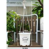  Chậu nhựa treo ban công VIETPOT, hoa văn sweet home, cây kiểng, cây hoa, trang trí sân vườn. 