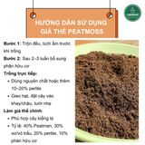  Rêu than bùn peatmoss VIETPOT, bao 500gr, tơi xốp, sạch mầm bệnh, thích hợp trồng hoa kiểng lá 