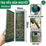  Trụ rêu bán nguyệt cao cấp VIETPOT, Size 30x10cm, hỗ trợ rễ phát triển, cây kiểng lá, kiểng lá leo. 