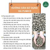  Đá Pumice VIETPOT, bao 800gr, size 1-2cm, giá thể trồng cây cung cấp khoáng chất cho hoa, xương rồng 