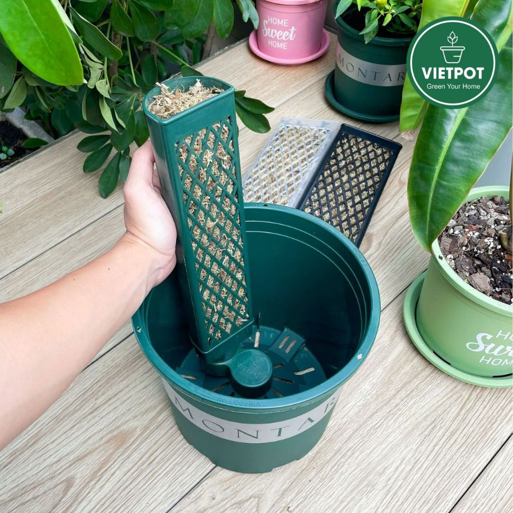  Khớp nối lệch tâm trụ leo kiểng lá VIETPOT, giúp tối ưu hóa không gian, hỗ trợ rễ cây phát triển. 
