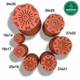  Chậu nhựa trồng cây VIETPOT, màu cam, hoa văn Sweet Home, trồng hoa kiểng lá, để nhà, sân vườn. 