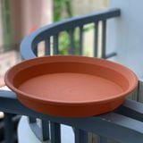  Đĩa nhựa mỏng nhẹ lót chậu cây VIETPOT, màu cam, cây cảnh, trang trí nhà vườn, ban công 