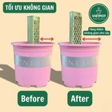  Khớp nối lệch tâm trụ leo kiểng lá VIETPOT, giúp tối ưu hóa không gian, hỗ trợ rễ cây phát triển. 