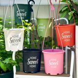  Chậu nhựa treo ban công VIETPOT, hoa văn sweet home, cây kiểng, cây hoa, trang trí sân vườn. 