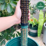  Trụ nhựa đã nhét rêu rừng VIETPOT, 29cm, vừa khớp gắn trụ chậu nhựa VIETPOT, trụ có thể gắn nối dài. 