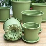  Chậu nhựa trồng cây VIETPOT, xanh Mint Trơn, trồng kiểng lá hoa hồng, để bàn, ban công sân vườn. 