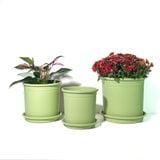  Chậu nhựa trồng cây VIETPOT, xanh Mint Trơn, trồng kiểng lá hoa hồng, để bàn, ban công sân vườn. 