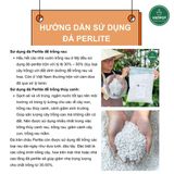  Đá Perlite VIETPOT, bao 5 lít, 400gr, size 3-6mm, hợp chất tự nhiên, trồng rau, thủy canh. 
